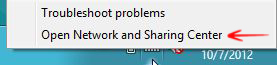 Open Network and Sharing Center