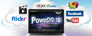 PowerDVD Social media