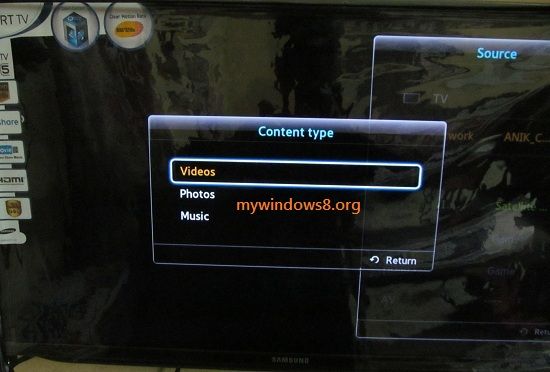 Select media type