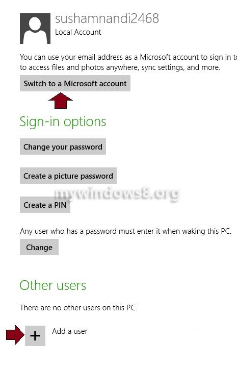 windows 10 change microsoft account to local account command line