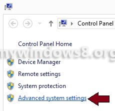 Click Advanced System Settings