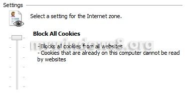 Block all Cookies