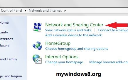 Open Network and Sharing Center