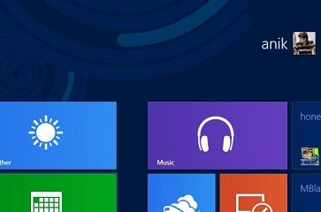 Windows 8 start screen