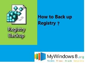 back up registry in windows 8