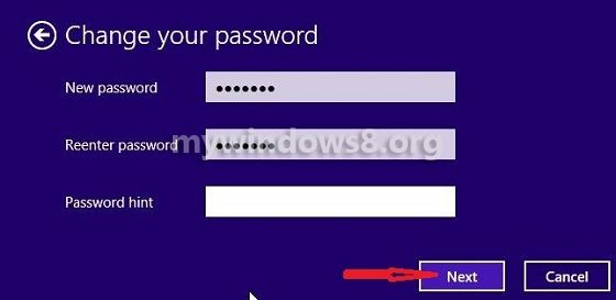 change password