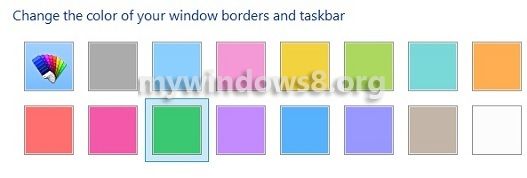 how to change windows 8 color