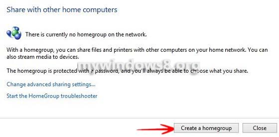 Create Homegroup