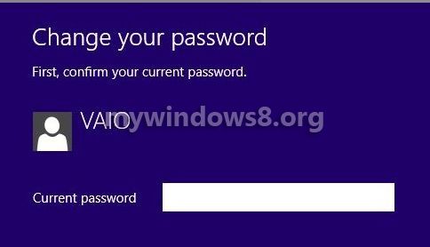 confirm current password