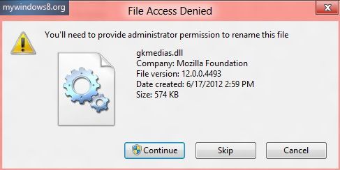 Grant Permission in Windows 8