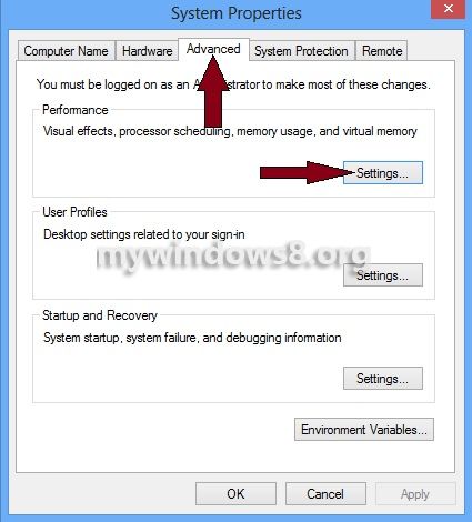 how to remove page file in windows 8