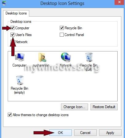 how to create desktop icon in windows 8