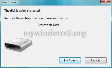 Remove USB write protection