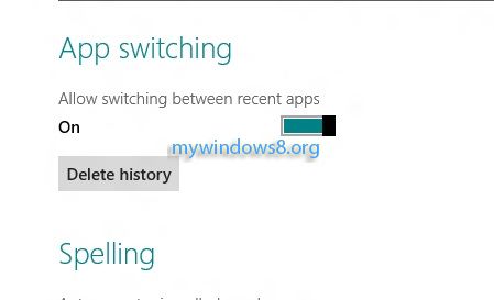 Delete App History in Windows 8