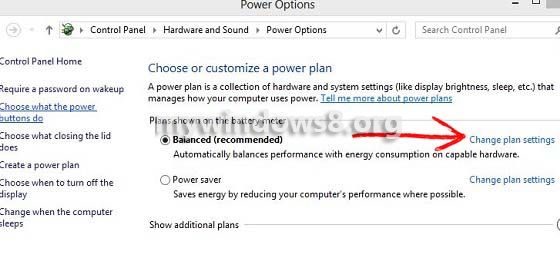 change plan settings