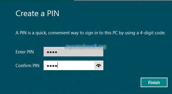 Confirm PIN