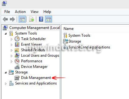 open disk management