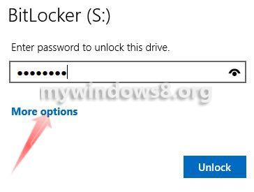 Enter password to decrypt the drive