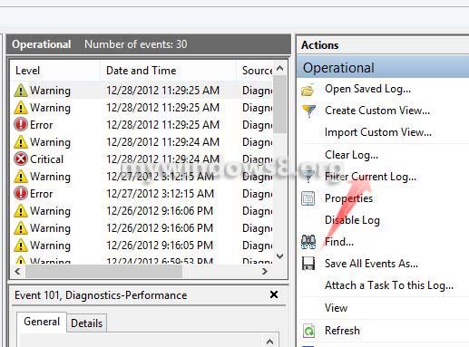 Filter current log