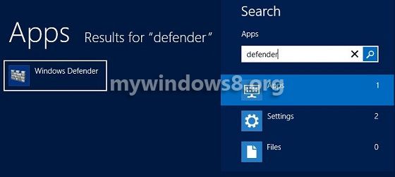 Open Windows Defender