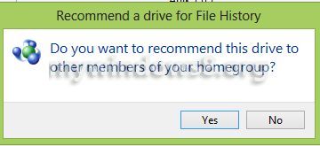 Recomend drive to homegroup