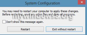 Restart to confirm