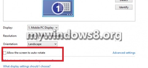 wj dows 8 screen rotated
