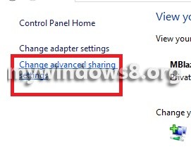 Change Advanced Settings