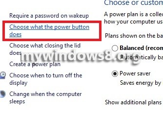 Choose what power button does