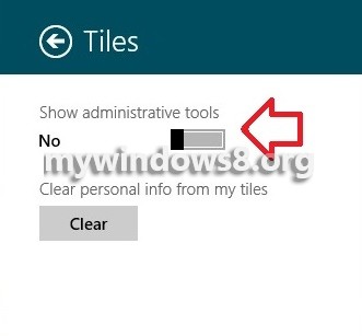 Do Not Show Administrative Tools