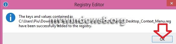 Registry Message