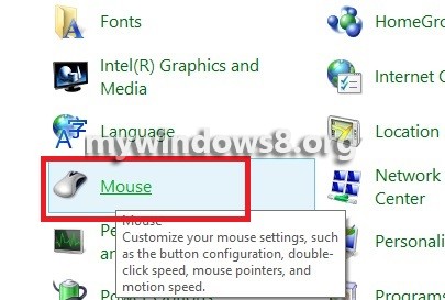 how to disable mouse pad windows 8