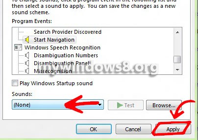 Disable Windows Exlporer Click Sound
