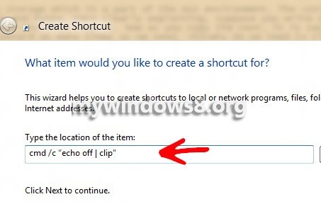 Shortcut-text