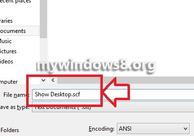 Show Deskto Change extension