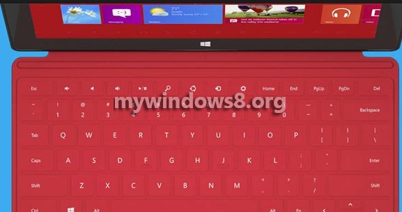 new shortcut key for surface tablets