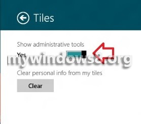 show administrative tools