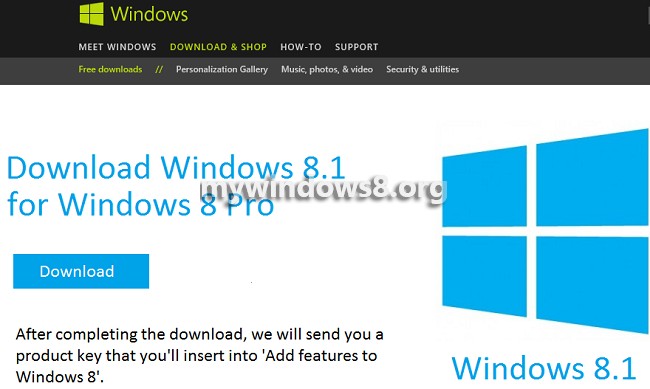 upgrade to windows 8.1 from windows 8