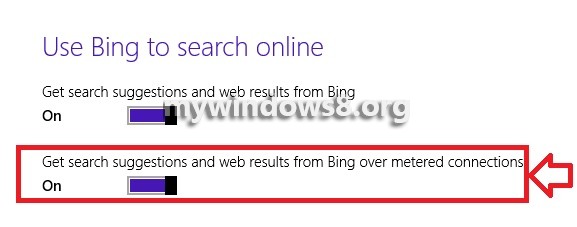 Use Bing Over Metered Connection