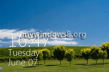 Windows 8.1 Lock Screen