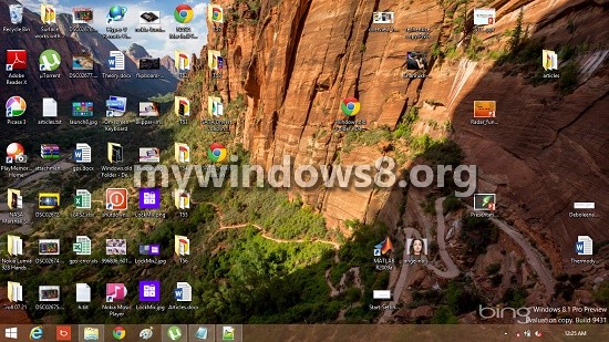 Show Color or Image for Windows 8.1 Background