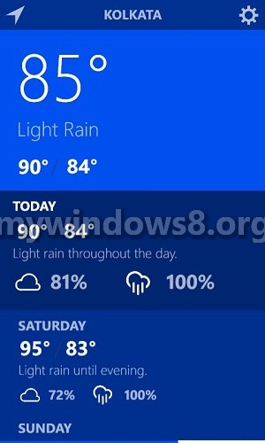 Atmosphere Weather: Excellent weather forecasting app for Windows Phone 8