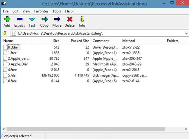 how to open .dmg file on windows 8