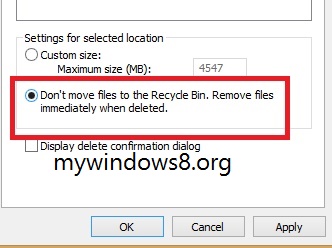 Re-Enable The Delete Confirmation Dialog On Windows 8.1