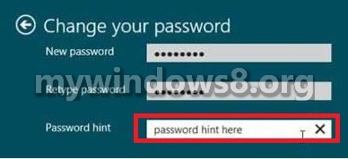 Enter Password Hint