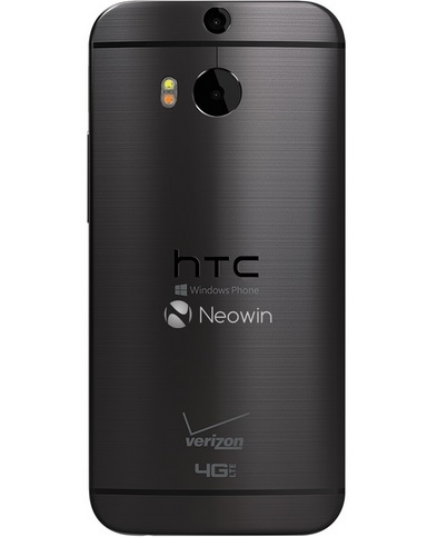 HTC One Windows Phone back