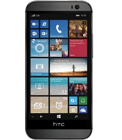 HTC One Windows Phone front and back view shown in high resolution