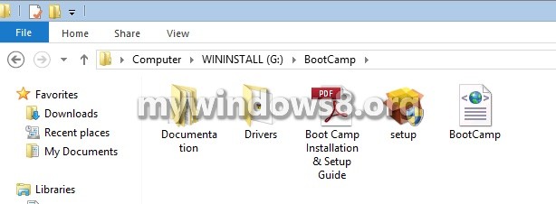 Install Drivers from Boot Camp