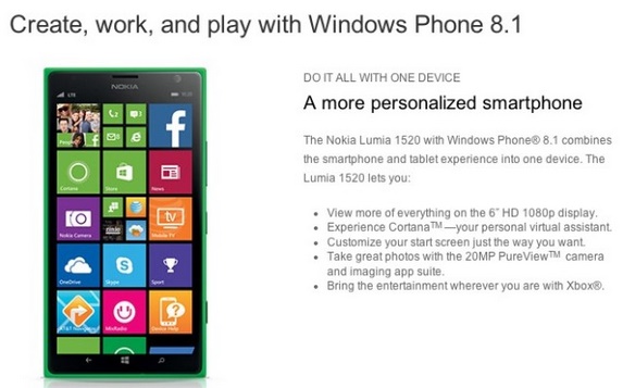 AT&T goes matte green with new Lumia 1520