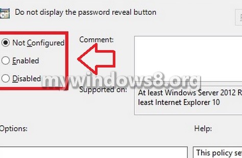 Password Reveal Enable